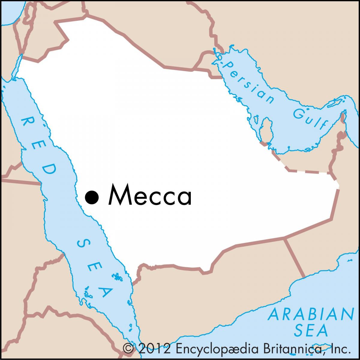 kort af masarat ríki 3 Mekka