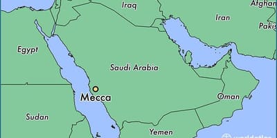 Mekka á kort